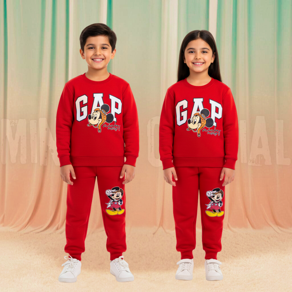 FunMickey Red Fleece Tracksuit