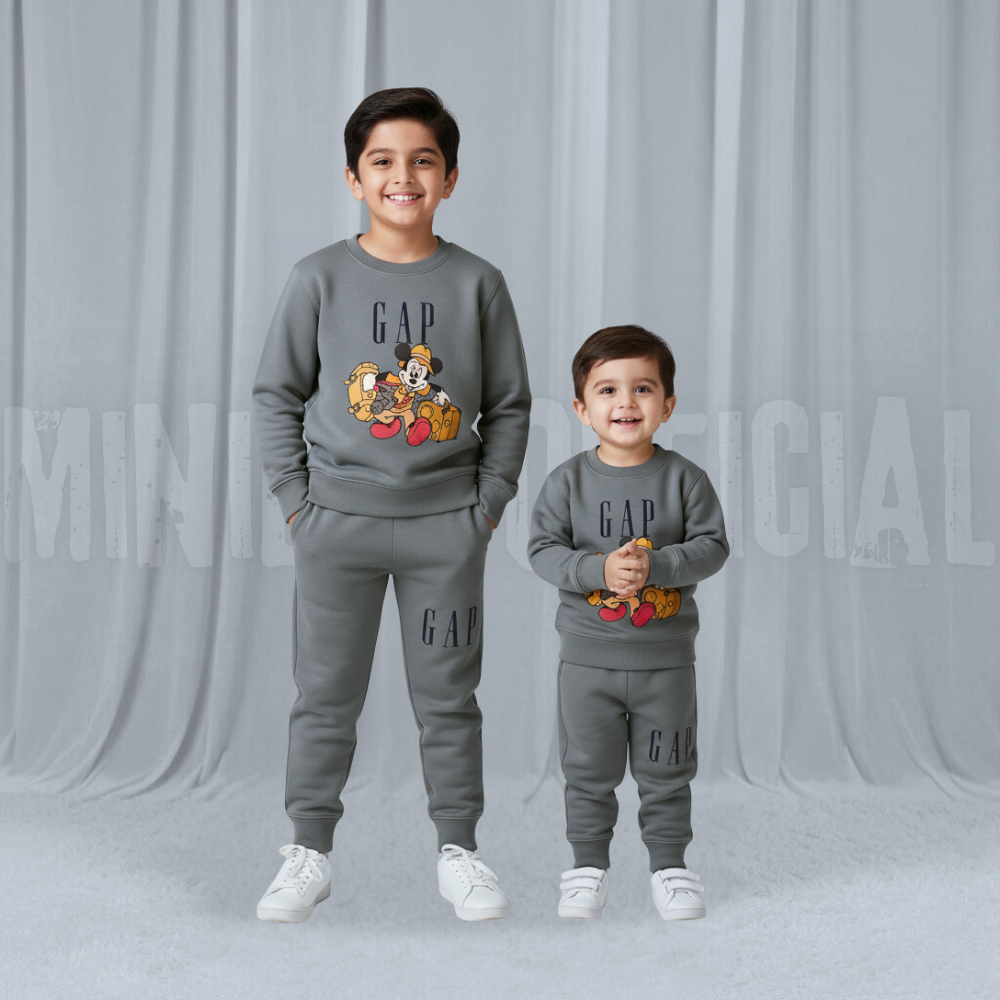 FunMickey Grey Fleece Tracksuit