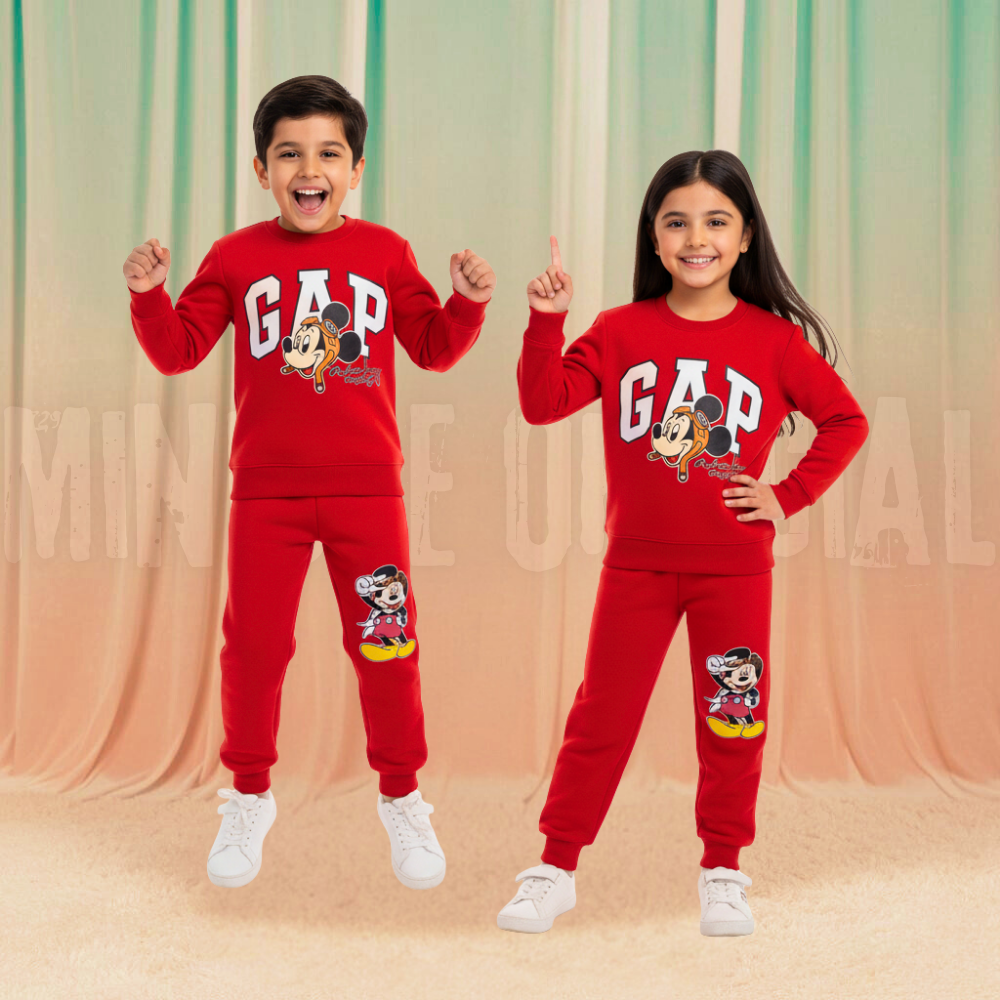 FunMickey Red Fleece Tracksuit