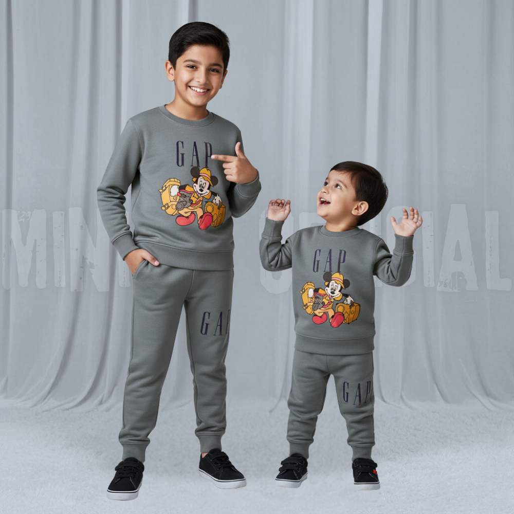 FunMickey Grey Fleece Tracksuit