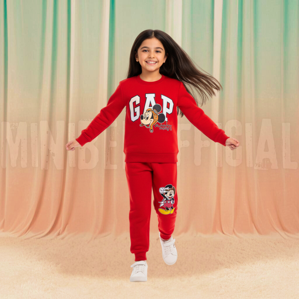 FunMickey Red Fleece Tracksuit