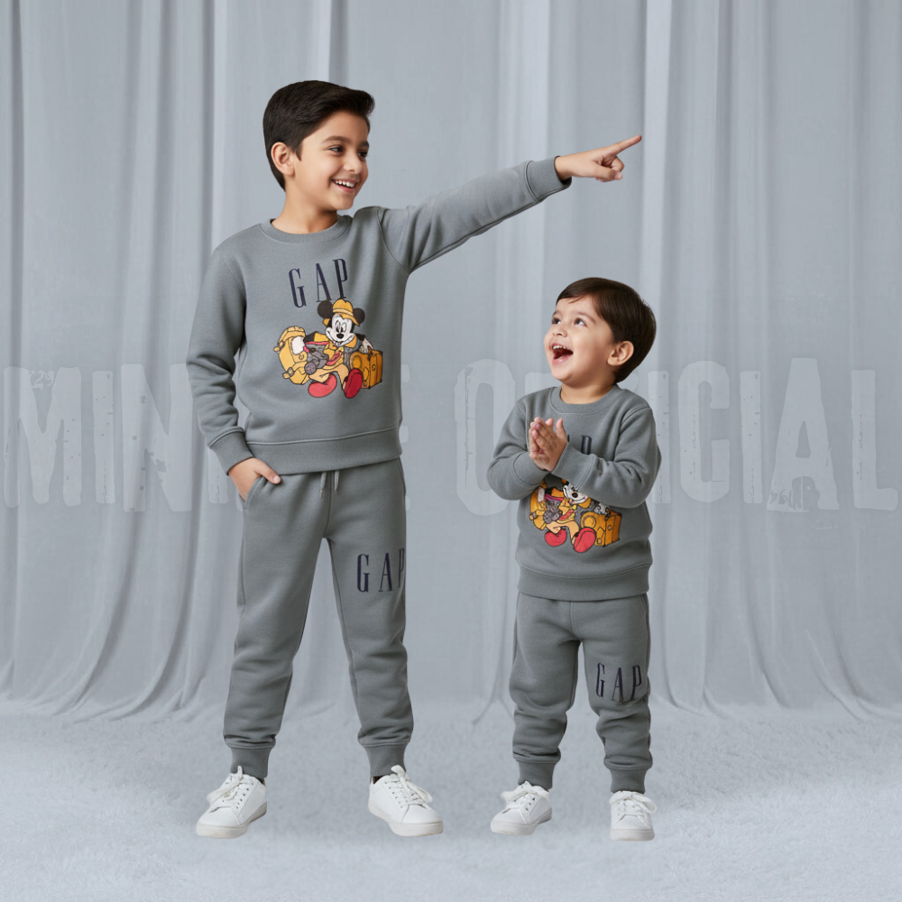 FunMickey Grey Fleece Tracksuit