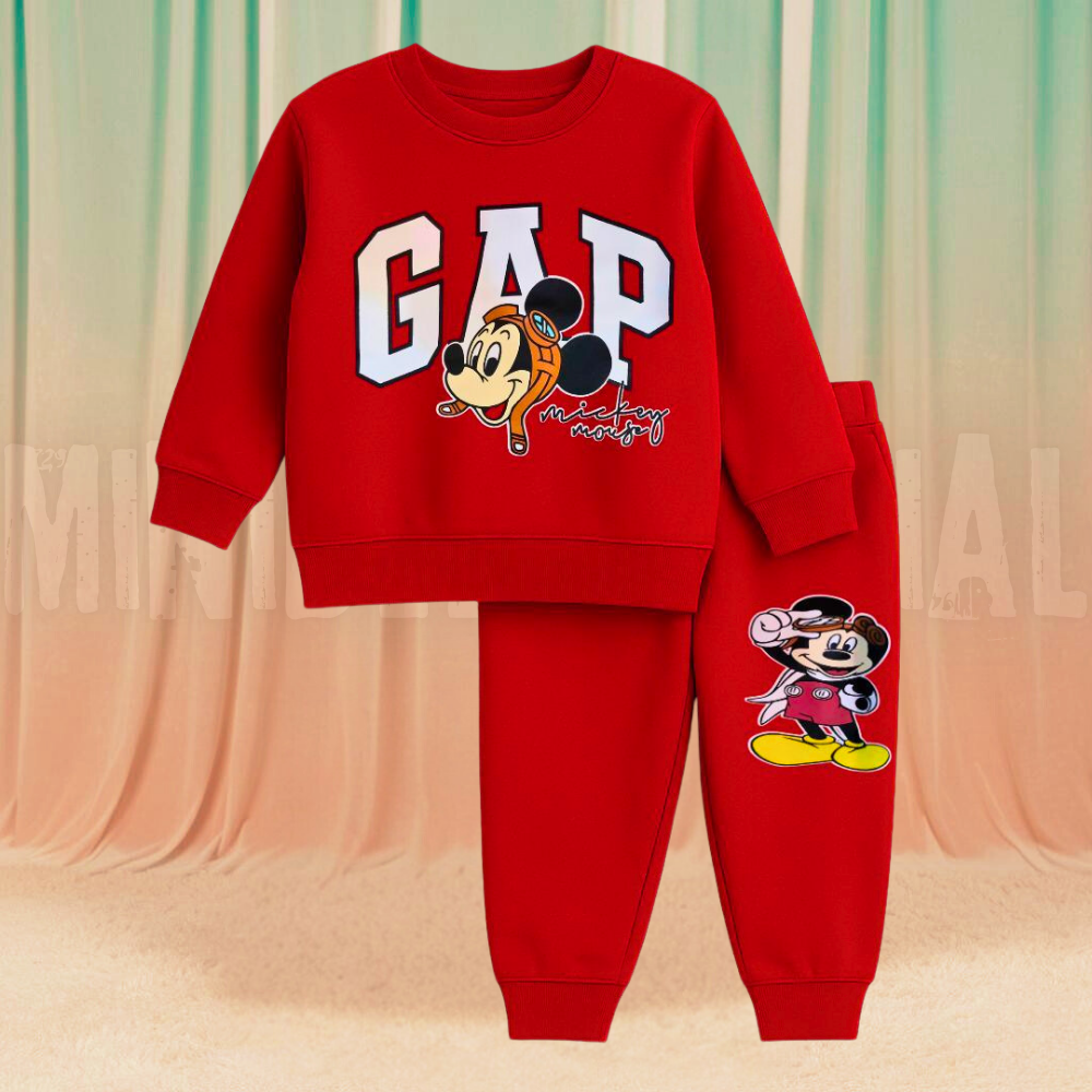 FunMickey Red Fleece Tracksuit
