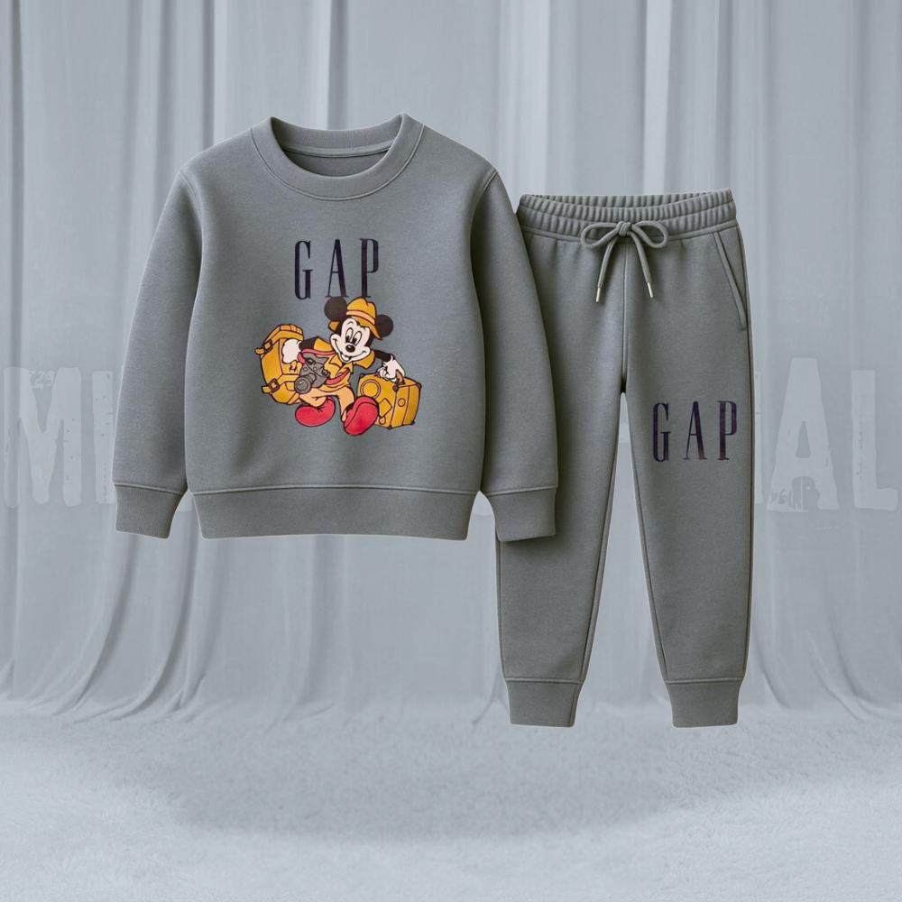 FunMickey Grey Fleece Tracksuit