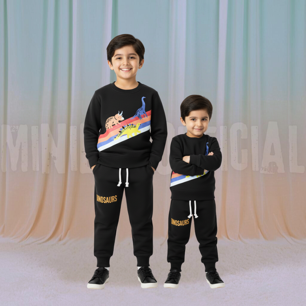Dino Walk Fleece Tracksuit
