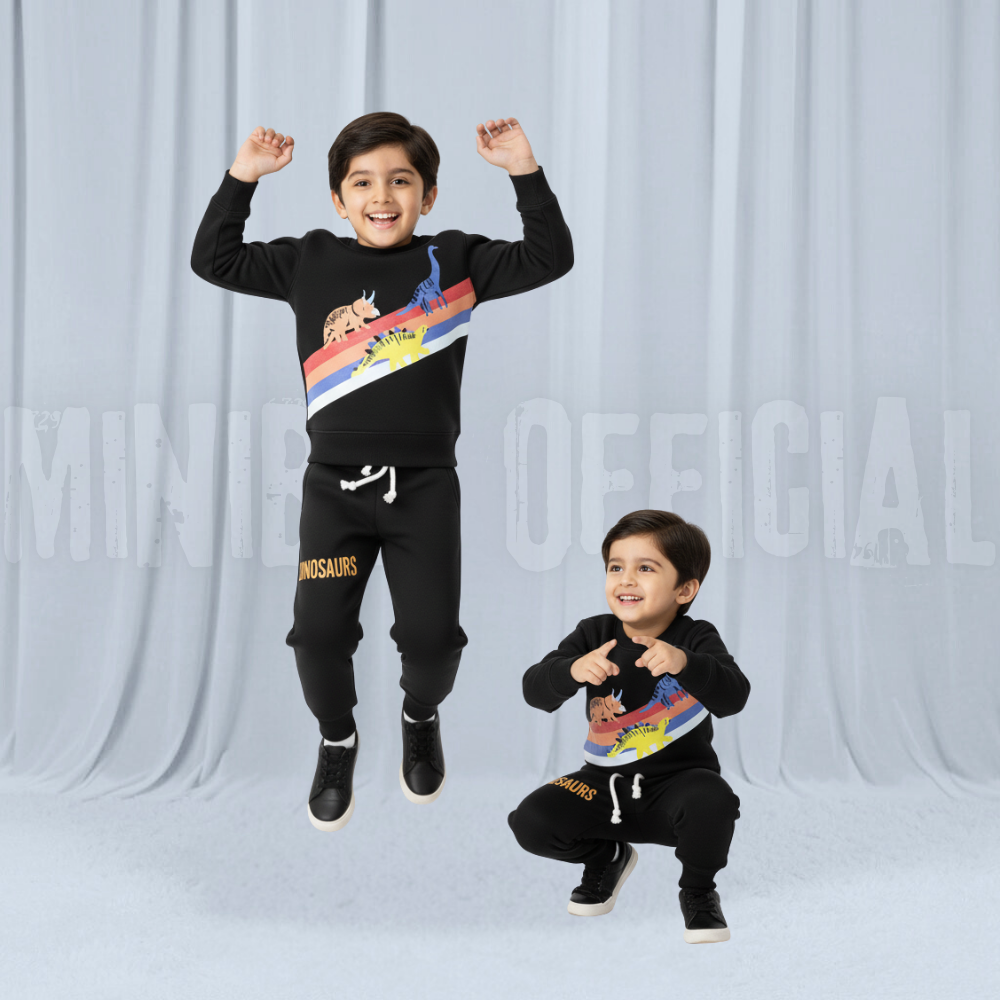 Dino Walk Fleece Tracksuit