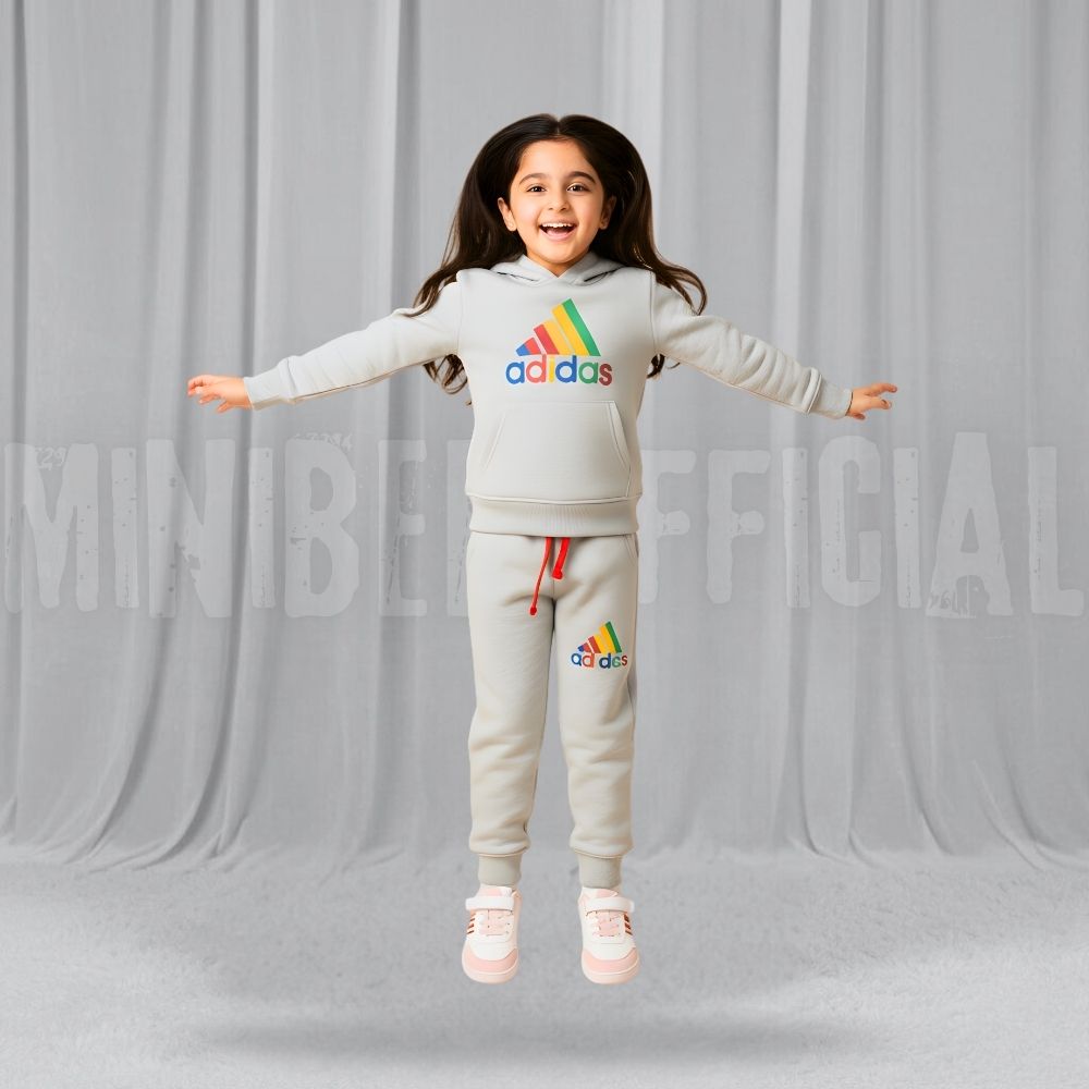 Adidas Hoodie Grey Fleece Tracksuit