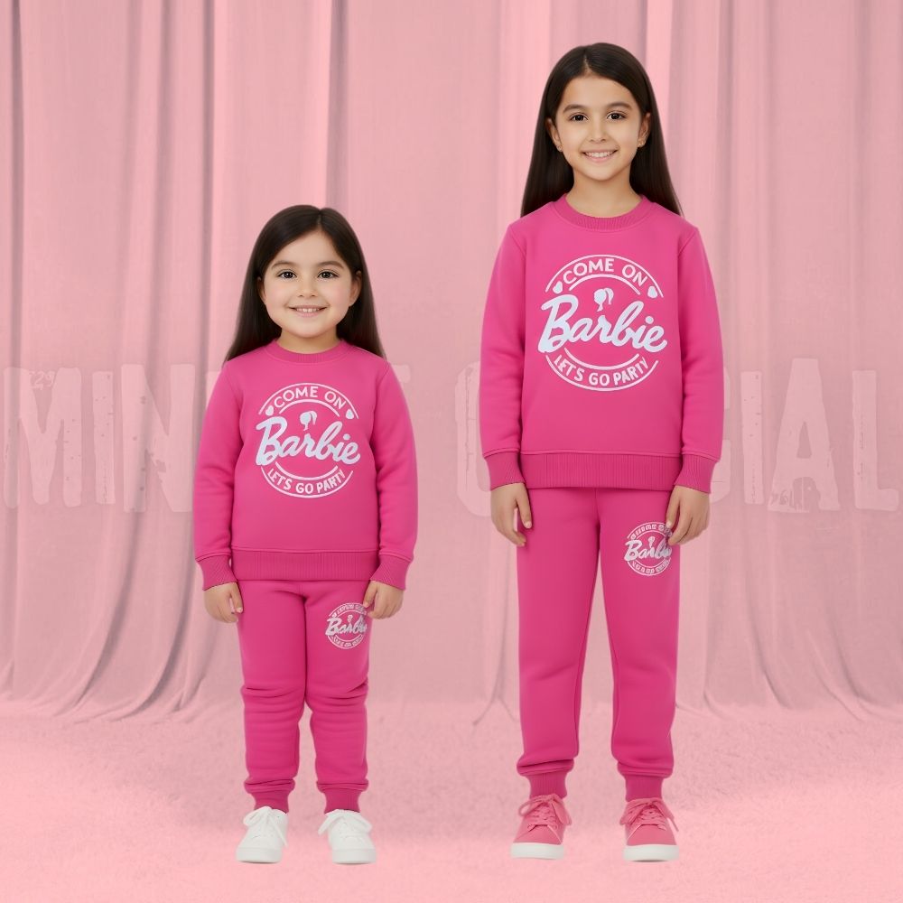 Barbie Pink Fleece Tracksuit