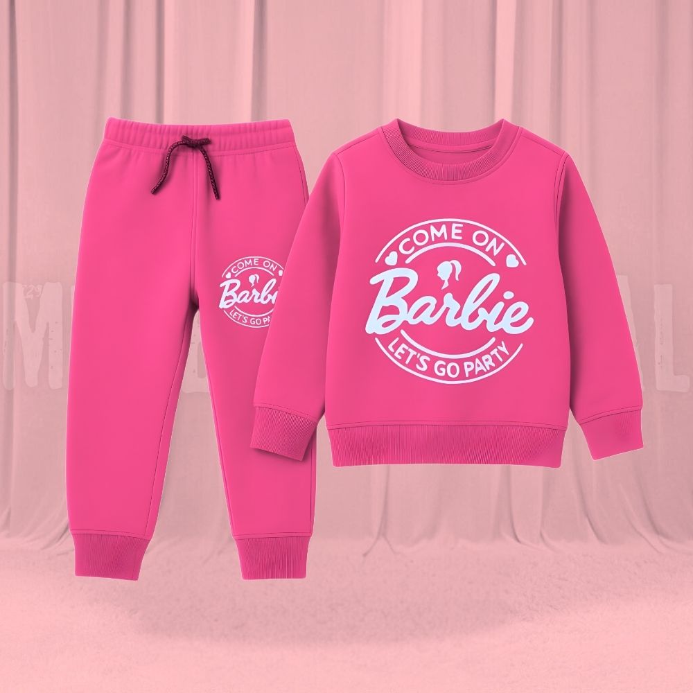 Barbie Pink Fleece Tracksuit
