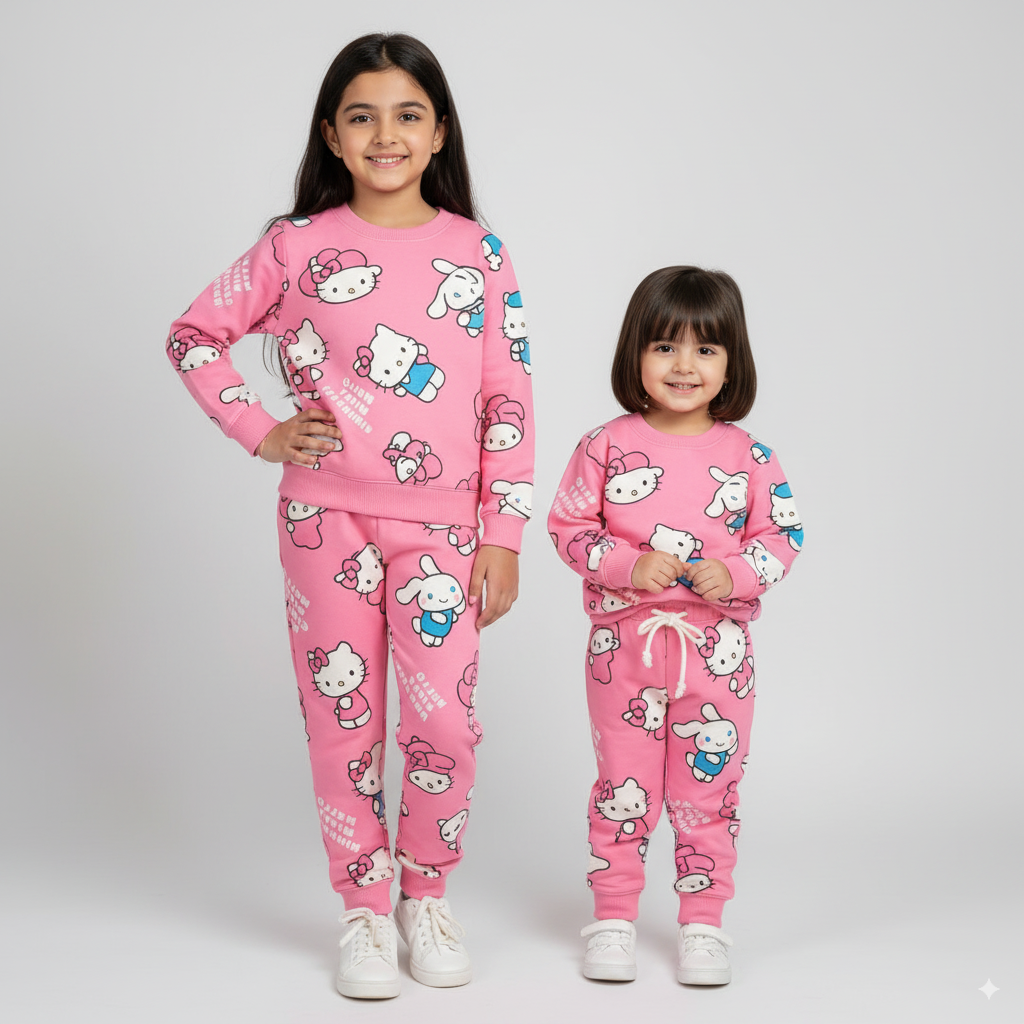 Hello Kitty Pink Fleece Tracksuit