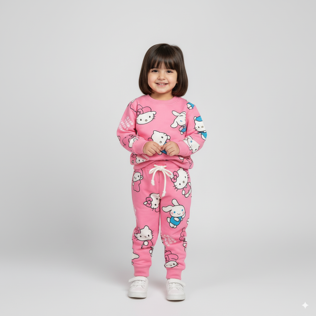 Hello Kitty Pink Fleece Tracksuit