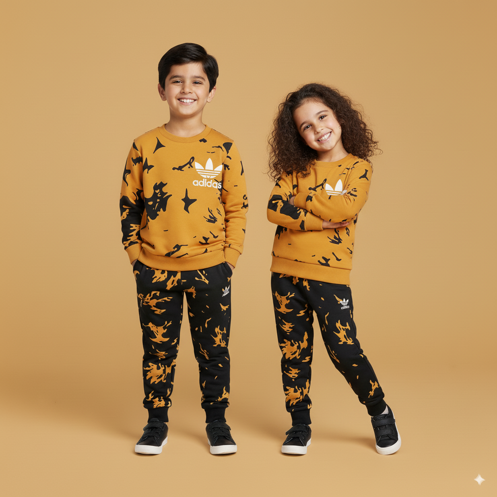 Adidas Ignite Print Kids Fleece Tracksuit