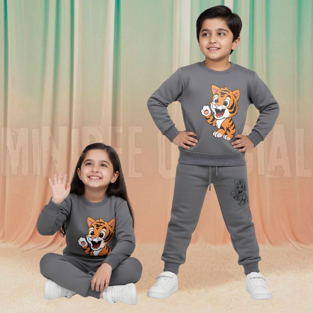 Lion Grey Fleece Tracksuit