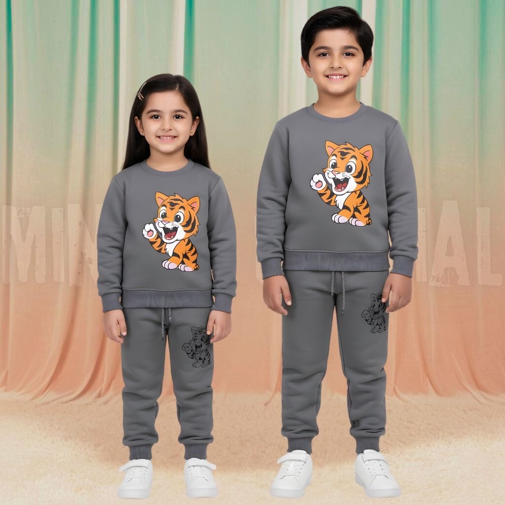 Lion Grey Fleece Tracksuit