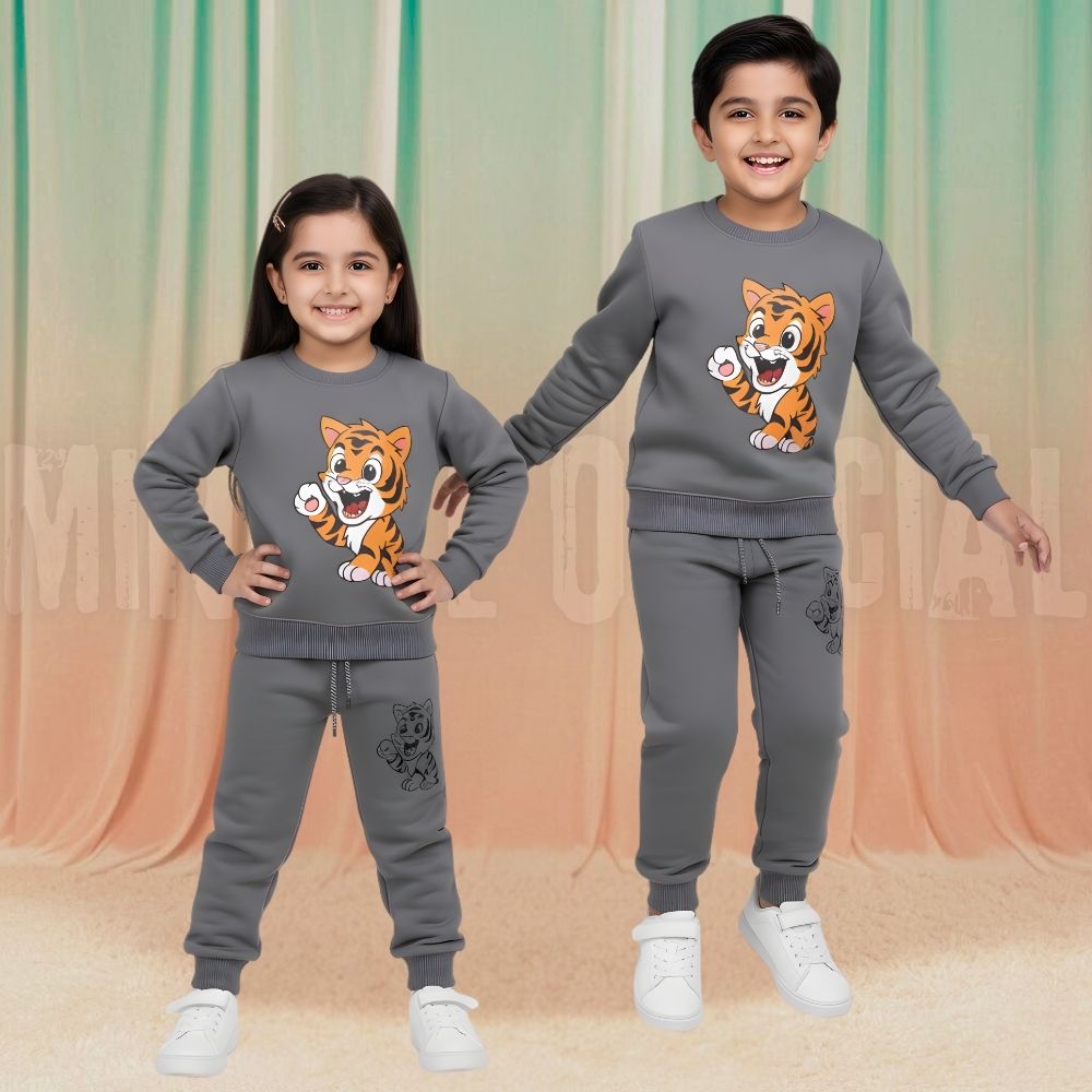 Lion Grey Fleece Tracksuit