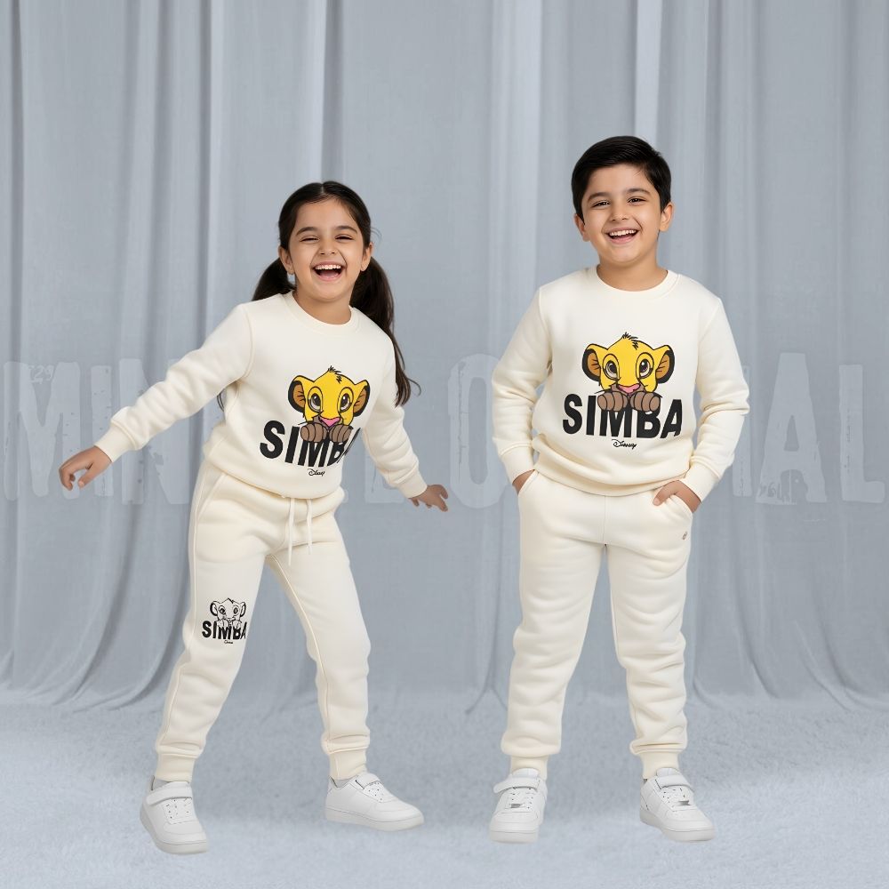 Simba White Fleece Tracksuit