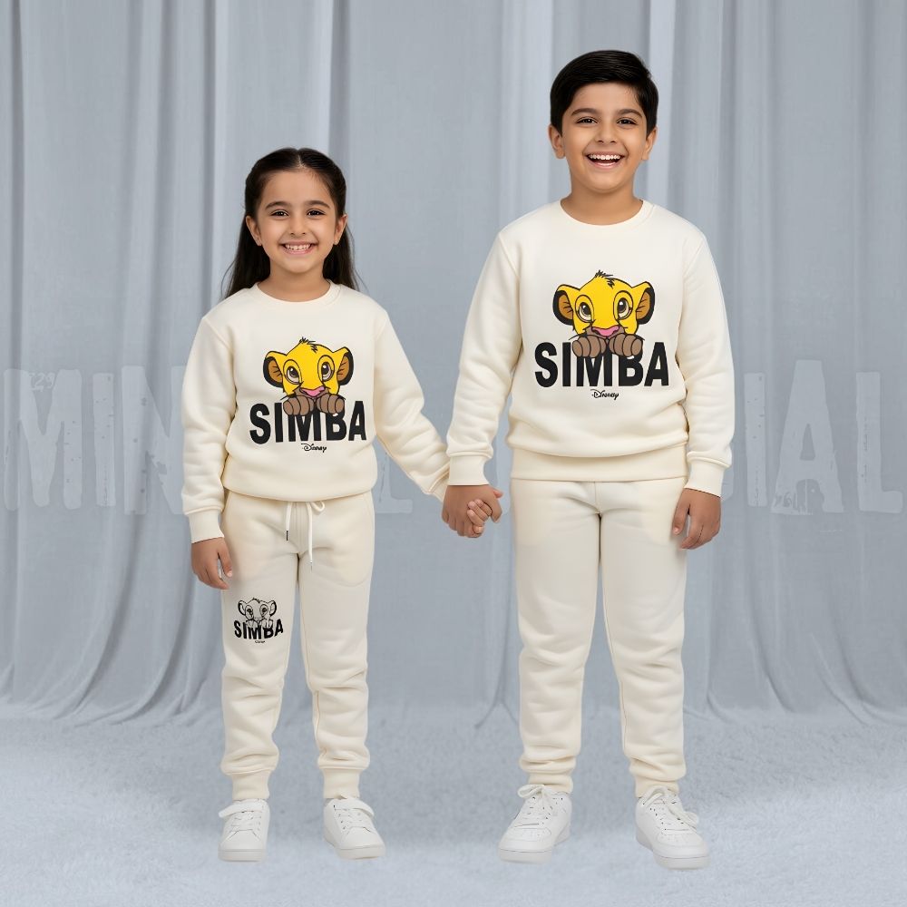 Simba White Fleece Tracksuit