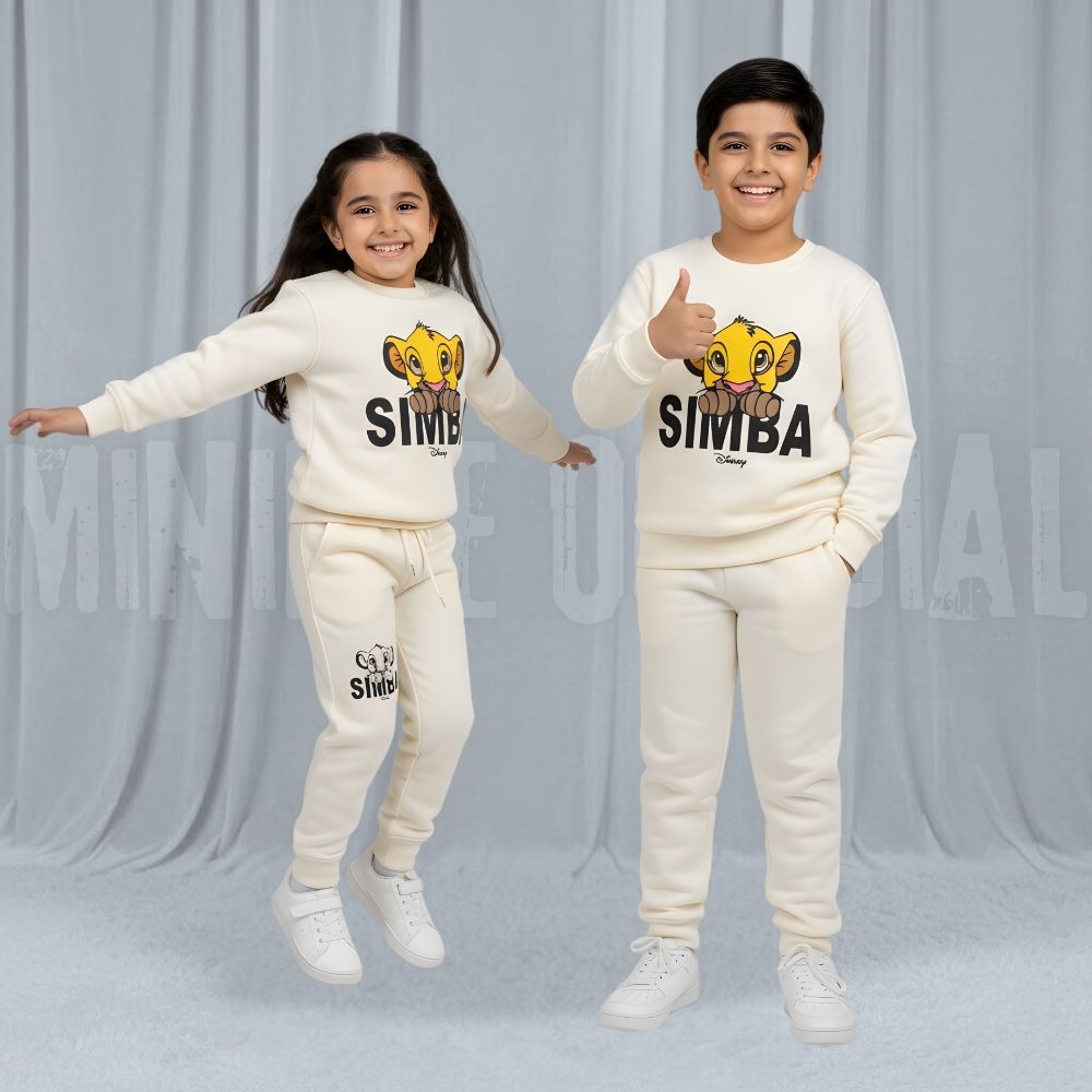 Simba White Fleece Tracksuit
