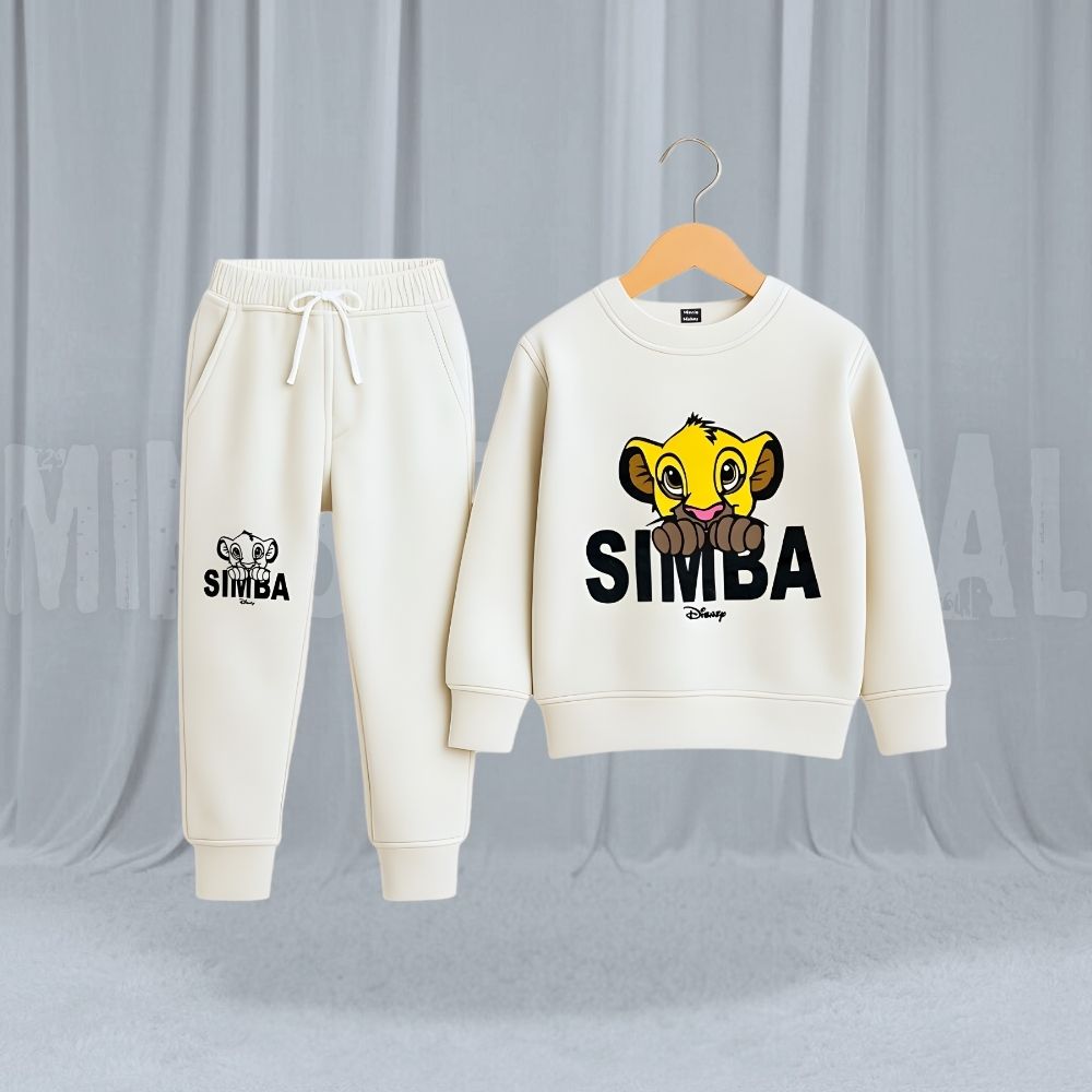 Simba White Fleece Tracksuit